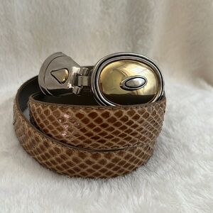 DAME vintage belt genuine snake skin